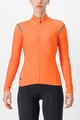 CASTELLI Cyklistický dres s dlouhým rukávem zimní - TUTTO NANO RoS W - oranžová