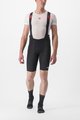 CASTELLI Cyklistické kalhoty krátké s laclem - PREMIO BLACK - černá/bílá