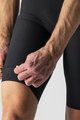 CASTELLI Cyklistické kalhoty krátké s laclem - PREMIO BLACK - černá/bílá