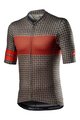 CASTELLI Cyklistický dres s krátkým rukávem - MAISON - hnědá/oranžová