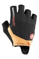 CASTELLI Cyklistické rukavice krátkoprsté - ROSSO CORSA PRO - černá/oranžová