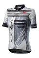 CASTELLI Cyklistický dres s krátkým rukávem - ASTRATTA - bílá/černá