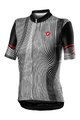 CASTELLI Cyklistický dres s krátkým rukávem -  ILLUSIONE - černá/bílá