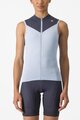 CASTELLI Cyklistický dres bez rukávů - SOLARIS - světle modrá