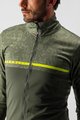 CASTELLI Cyklistická zateplená bunda - FINESTRE - zelená/žlutá