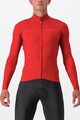 CASTELLI Cyklistický dres s dlouhým rukávem zimní - PRO THERMAL LS - červená