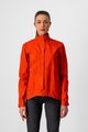 CASTELLI Cyklistická voděodolná pláštěnka - COMMUTER W REFLEX - oranžová/červená
