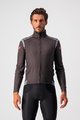 CASTELLI Cyklistická zateplená bunda - PERFETTO ROS LIMITED EDITION - šedá/bílá