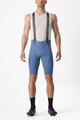 CASTELLI Cyklistické kalhoty krátké s laclem - FREE AERO RC - světle modrá