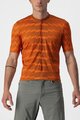 CASTELLI Cyklistický dres s krátkým rukávem - UNLIMITED STERRATO - oranžová