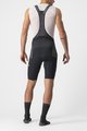CASTELLI Cyklistické kalhoty krátké s laclem - FREE UNLIMITED - černá