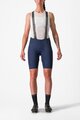 CASTELLI Cyklistické kalhoty krátké s laclem - FREE AERO RC W - modrá