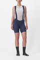 CASTELLI Cyklistické kalhoty krátké s laclem - ENDURANCE W - modrá