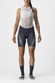 CASTELLI Cyklistické kalhoty krátké bez laclu - VELOCISSIMA 3 - modrá/stříbrná