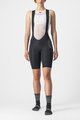 CASTELLI Cyklistické kalhoty krátké s laclem - FREE UNLIMITED W - černá