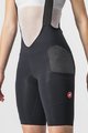 CASTELLI Cyklistické kalhoty krátké s laclem - FREE UNLIMITED W - černá