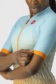 CASTELLI Cyklistický dres s krátkým rukávem - CLIMBER&#039;S 2.0 W - světle modrá/oranžová