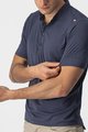 CASTELLI Cyklistické triko s krátkým rukávem - TECH 2 POLO - modrá