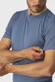 CASTELLI Cyklistické triko s krátkým rukávem - TECH 2 TEE - modrá