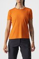 CASTELLI Cyklistické triko s krátkým rukávem - TECH 2 TEE - oranžová