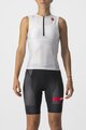 CASTELLI Cyklistický dres bez rukávů - FREE W TRI - bílá