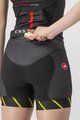 CASTELLI Cyklistické kalhoty krátké bez laclu - FREE W SHORT TRI - černá/světle zelená