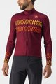 CASTELLI Cyklistický dres s dlouhým rukávem letní - UNLIMITED THERMAL - bordó