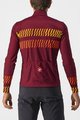 CASTELLI Cyklistický dres s dlouhým rukávem letní - UNLIMITED THERMAL - bordó