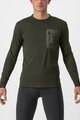 CASTELLI Cyklistický dres s dlouhým rukávem zimní - UNLIMITED MERINO - zelená