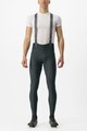 CASTELLI Cyklistické kalhoty dlouhé s laclem - FREE AERO RC - zelená