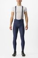 CASTELLI Cyklistické kalhoty dlouhé s laclem - FREE AERO RC - modrá