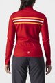 CASTELLI Cyklistický dres s dlouhým rukávem letní - UNLIMITED W THERMAL - červená