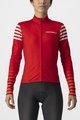 CASTELLI Cyklistický dres s dlouhým rukávem zimní - AUTUNNO - červená