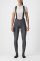 CASTELLI Cyklistické kalhoty dlouhé s laclem - FREE AERO RC W DT - šedá