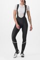 CASTELLI Cyklistické kalhoty dlouhé s laclem - VELOCISSIMA DT - černá/světle zelená