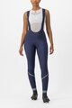 CASTELLI Cyklistické kalhoty dlouhé s laclem - VELOCISSIMA DT - modrá
