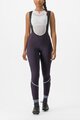 CASTELLI Cyklistické kalhoty dlouhé s laclem - VELOCISSIMA DT - fialová