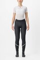 CASTELLI Cyklistické kalhoty dlouhé bez laclu - VELOCISSIMA THERMAL - černá/světle zelená