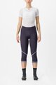 CASTELLI Cyklistické kalhoty 3/4 bez laclu - VELOCISSIMA THERMAL - fialová