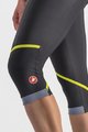 CASTELLI Cyklistické kalhoty 3/4 bez laclu - VELOCISSIMA THERMAL - černá/světle zelená