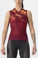 CASTELLI Cyklistický dres bez rukávů - INSIDER W - bordó