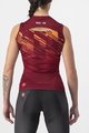 CASTELLI Cyklistický dres bez rukávů - INSIDER W - bordó