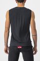 CASTELLI Cyklistické triko bez rukávů - BANDITO WOOL - černá