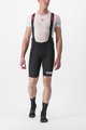 CASTELLI Cyklistické kalhoty krátké s laclem - PREMIO BLACK LTD EDITION - černá/bílá