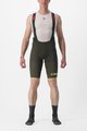 CASTELLI Cyklistické kalhoty krátké s laclem - PREMIO BLACK LTD EDITION - zelená/světle zelená