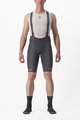 CASTELLI Cyklistické kalhoty krátké s laclem - FREE AERO RC CLASSIC - šedá/růžová