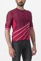 CASTELLI Cyklistický dres s krátkým rukávem - SPEED STRADA - bordó