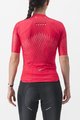 CASTELLI Cyklistický dres s krátkým rukávem - AERO PRO W - červená