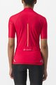 CASTELLI Cyklistický dres s krátkým rukávem - ENDURANCE W - červená