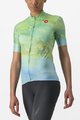 CASTELLI Cyklistický dres s krátkým rukávem - MARMO - světle modrá/světle zelená